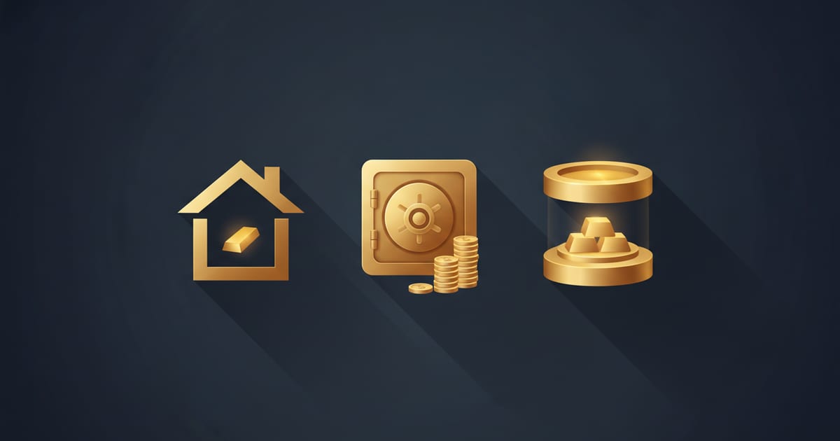 How to Store Physical Gold Safely: Home, Bank & Vault